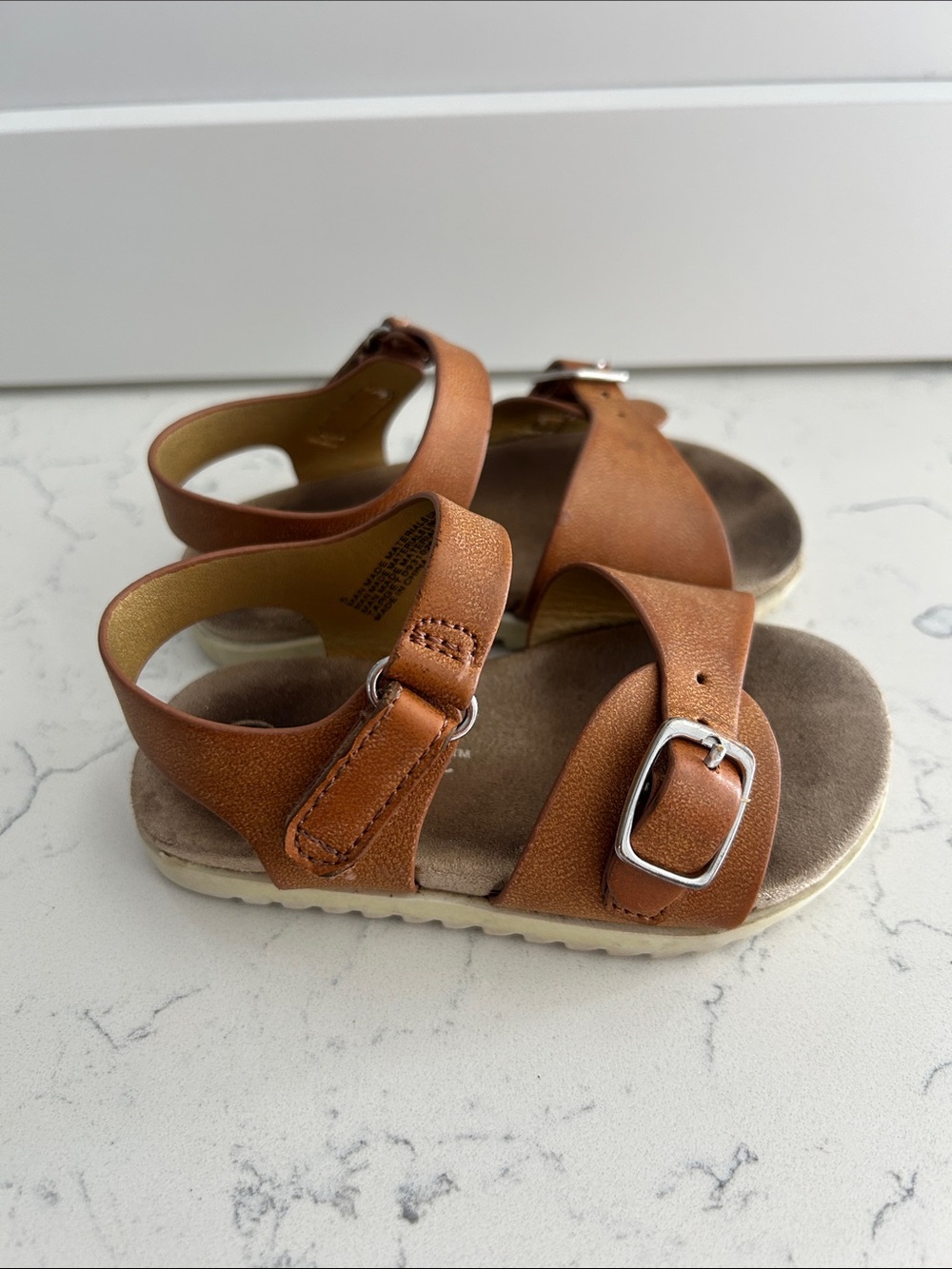 Cat & Jack Shaelyn molded footbed sandals in brown